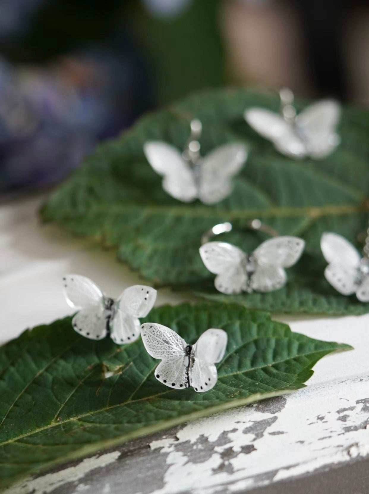 Butterfly's Love Letter - White Ring