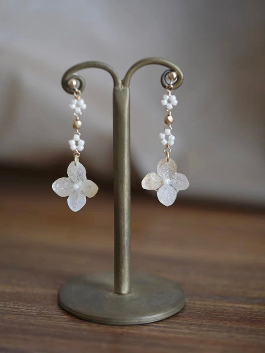 Moonlit Hydrangea Earrings