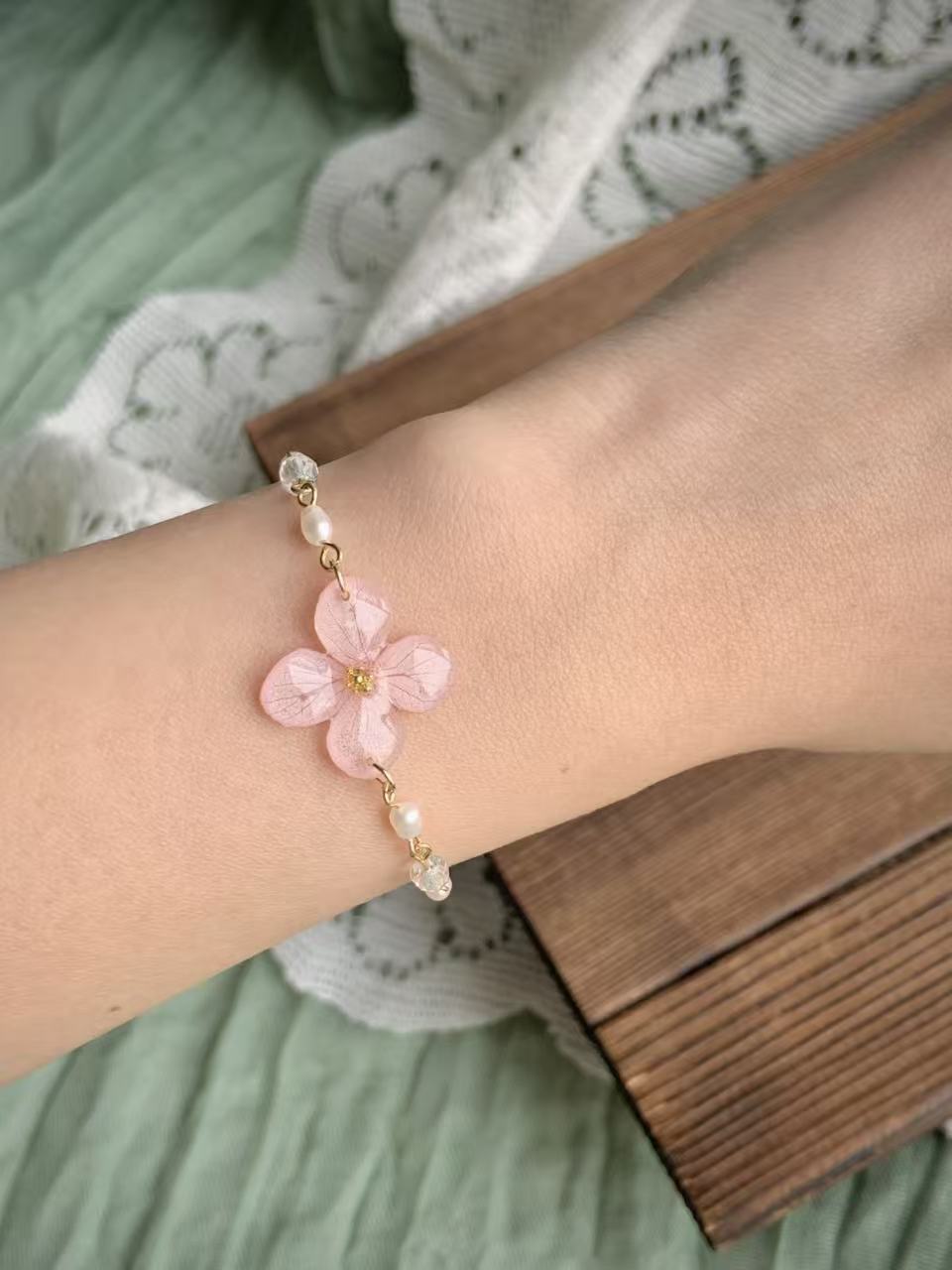 Hydrangea Whisper Bracelet