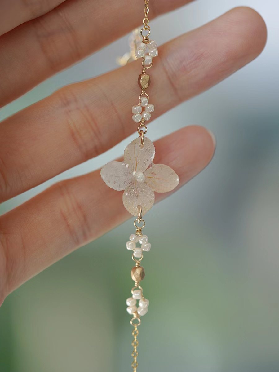 Moonlit Hydrangea Bracelet