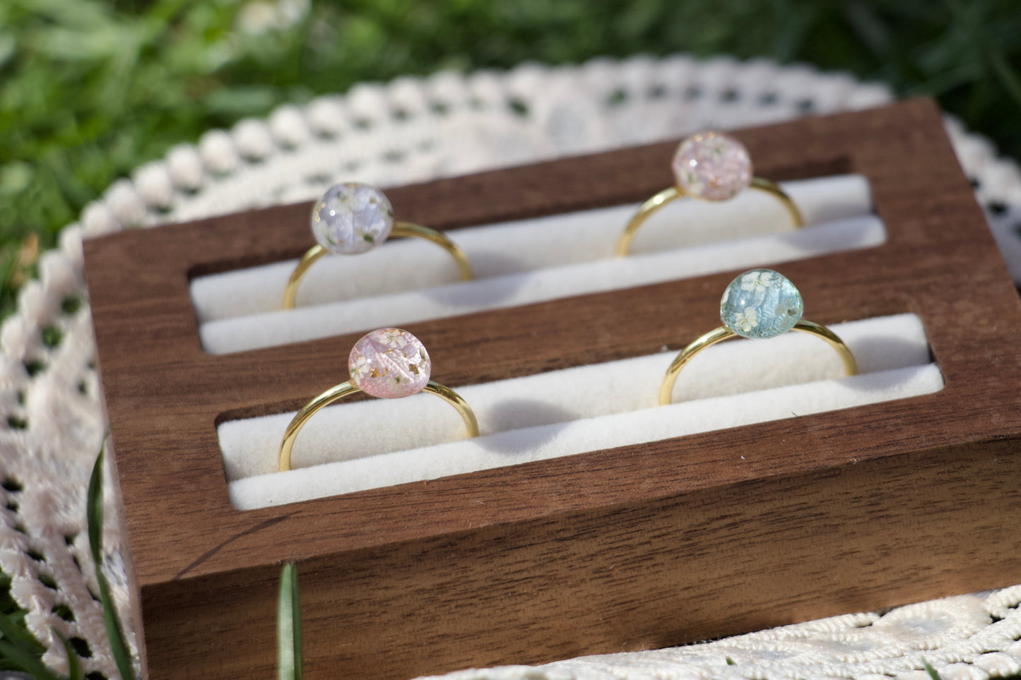Garden Drop Rings