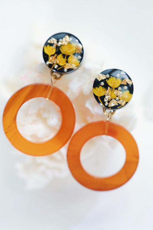 Amber Bloom Earrings