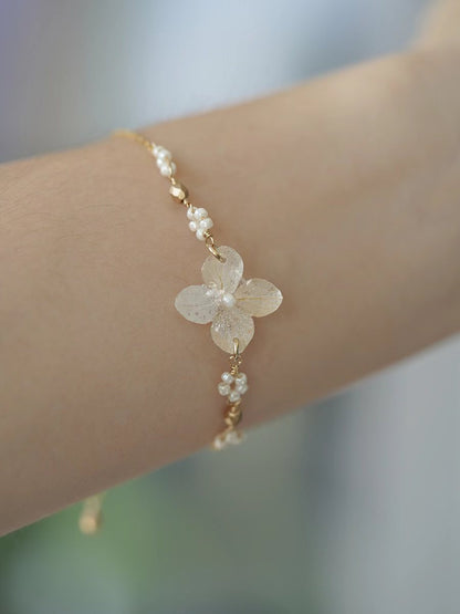 Moonlit Hydrangea Bracelet