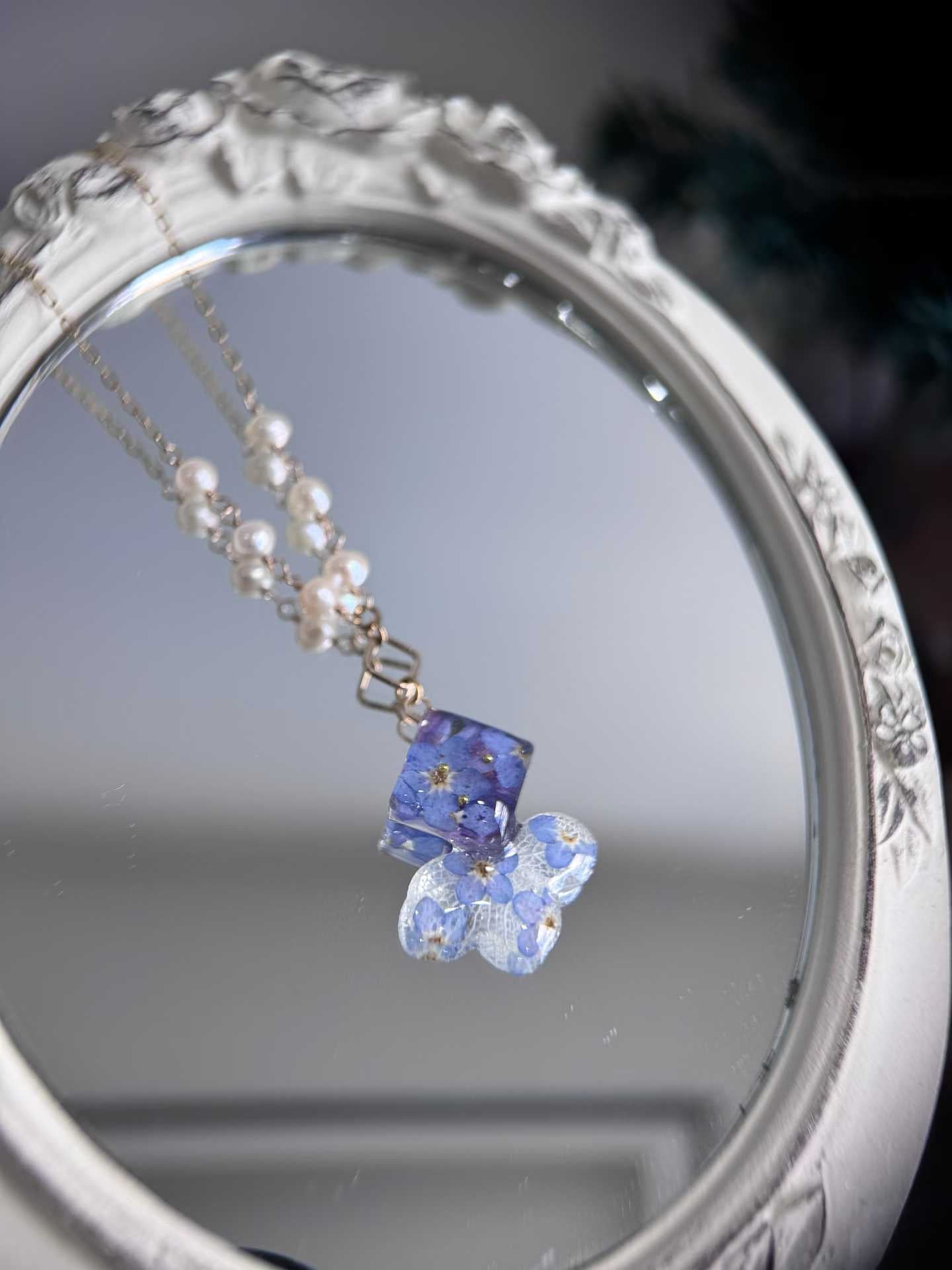 Blue Goldfish Necklace