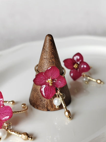 Crimson Bloom Ring