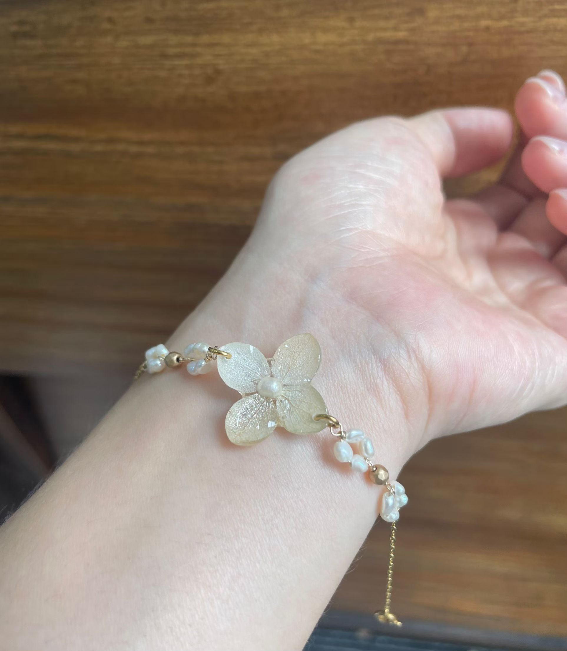 Moonlit Hydrangea Bracelet