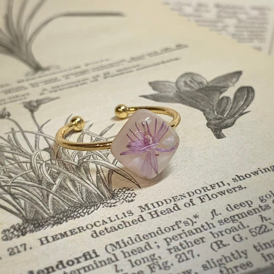 Pressed Wishes Ring — Blush Wildflower